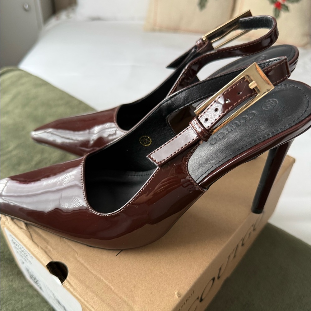 Slingback Patent Heels